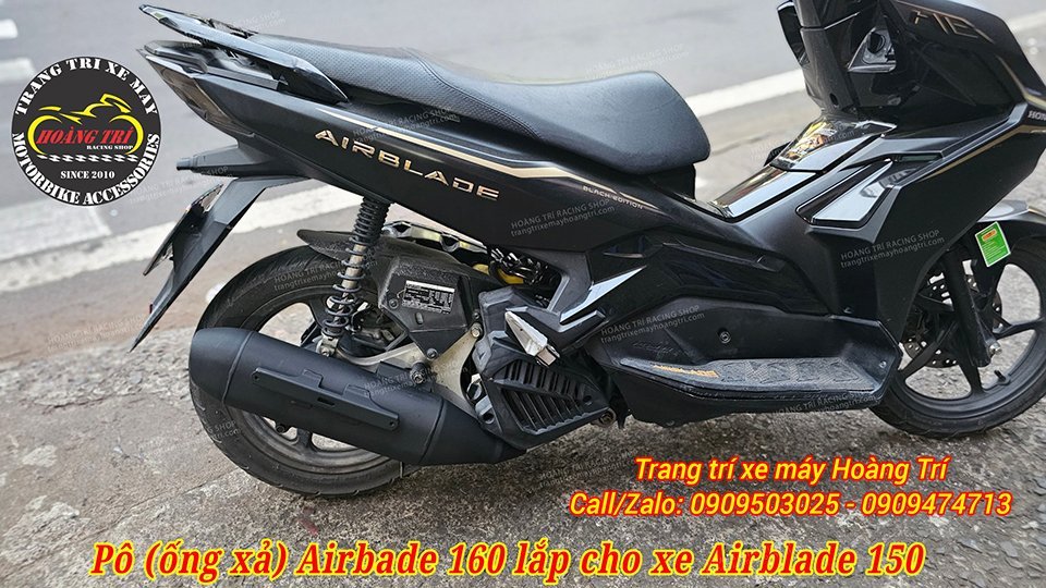 Thông thường khách hàng sẽ nâng cấp thêm dàn áo Airblade 160 cho xe