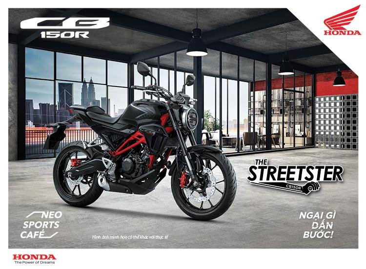 Hình ảnh xe Honda CB150R The Streeter với slogan khá ấn tượng - Ngại gì dấn bước -