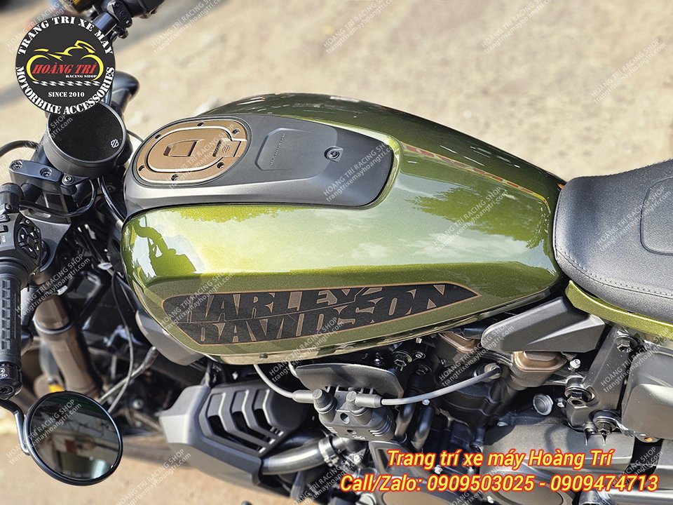 Bình xăng Harley Davidson đã được dán PPF trông nổi bật hơn