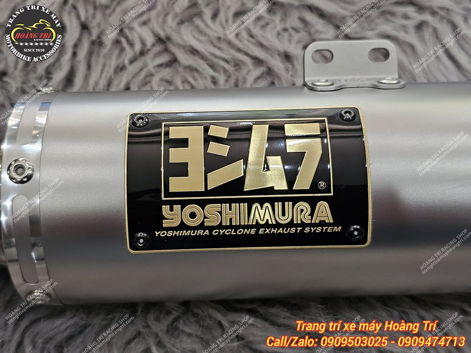 Logo Yoshimura cực cuốn hút với 2 màu đen - vàng gold