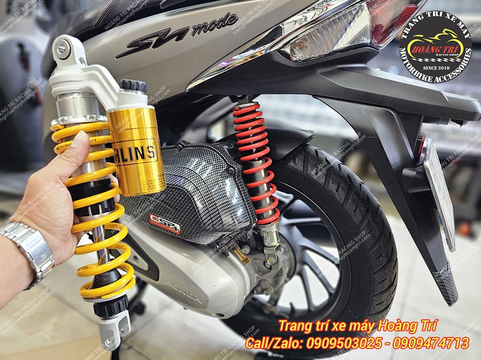 Trên tay cây phuộc Ohlins HO231 chính hãng chuẩn zin cho xe Sh Mode