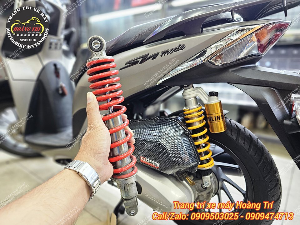 Cây phuộc Ohlins HO231 chính hãng đã lắp đặt cho xe Sh Mode