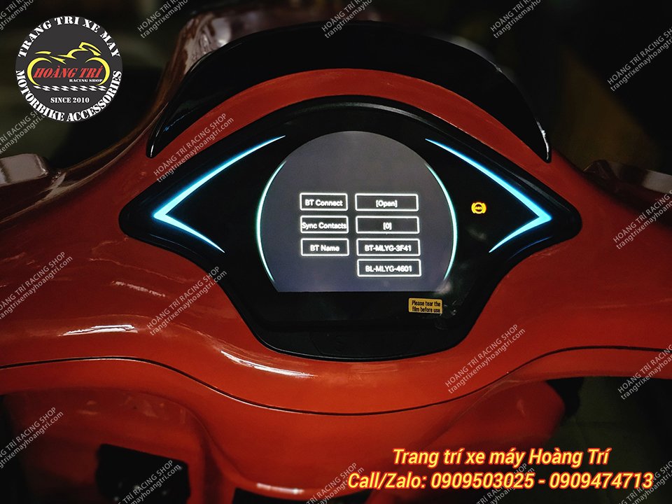Nhiều cài đặt tiện ích có trên chiếc đồng hồ xe máy full LCD 2024