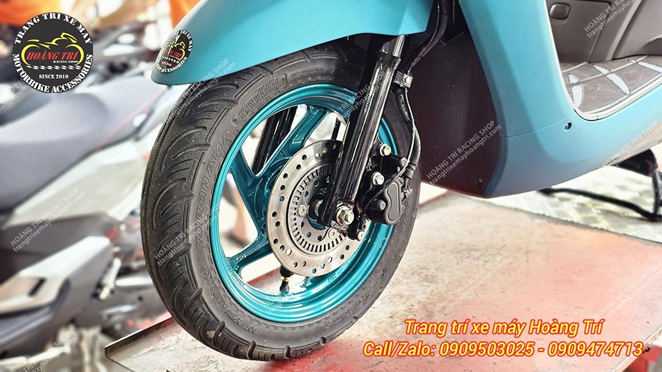 Cận cảnh phanh ABS 1 kênh chính hãng Honda được nâng cấp cho xe SCR