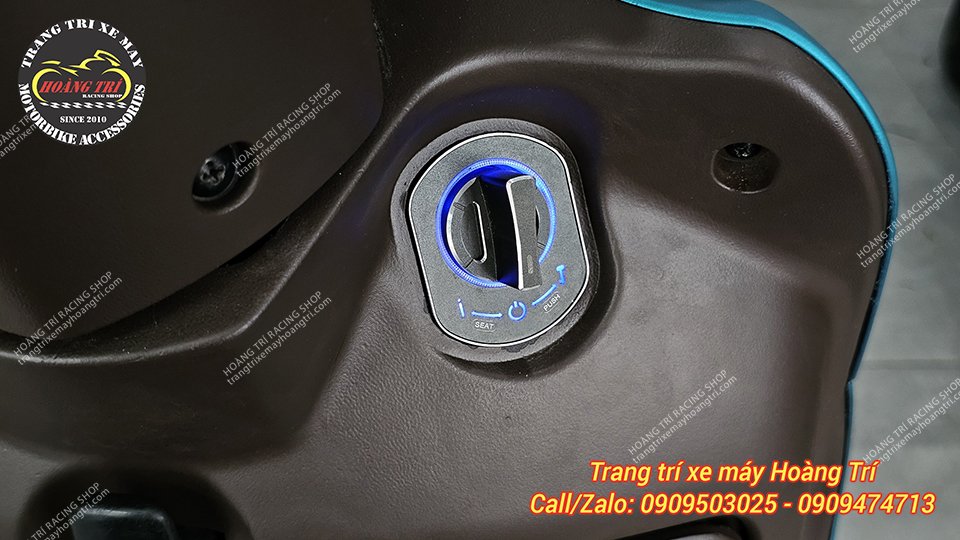 Cận cảnh ổ khóa Smartkey chính hãng Honda thay thế cho ổ khóa cơ