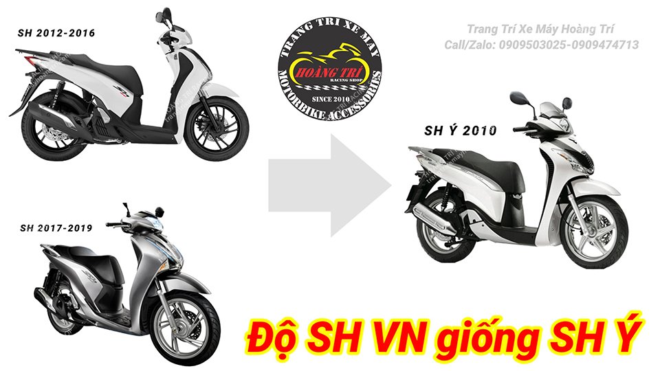 Dàn áo Sh Ý độ được cho các dòng xe Sh VN 2012 - Sh 2019