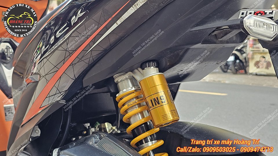 Phuộc Ohlins chính hãng HO231 lắp cho xe Click Thái