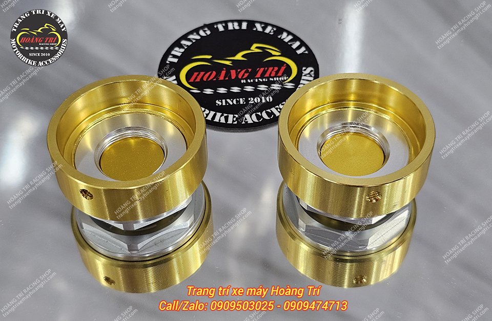 Cận cảnh chụp ốc phuộc trước GTR dành cho Zoomer X - MSX (Màu Gold - Mặt trong)