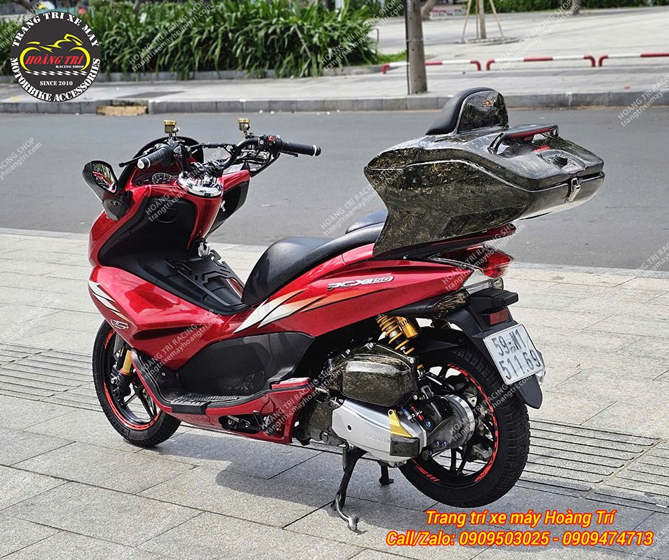 PCX 2011 được anh khách nâng cấp phù hợp với phong cách dạo phố và thể thao