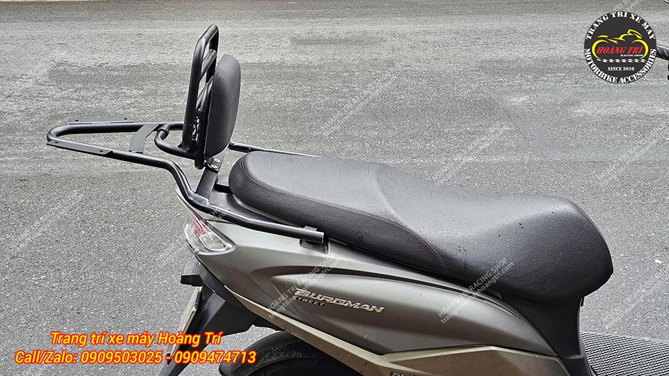 Anh khách yêu cầu nâng cấp trọn bộ 3 món baga sau cho xe Suzuki Burgman Street 125