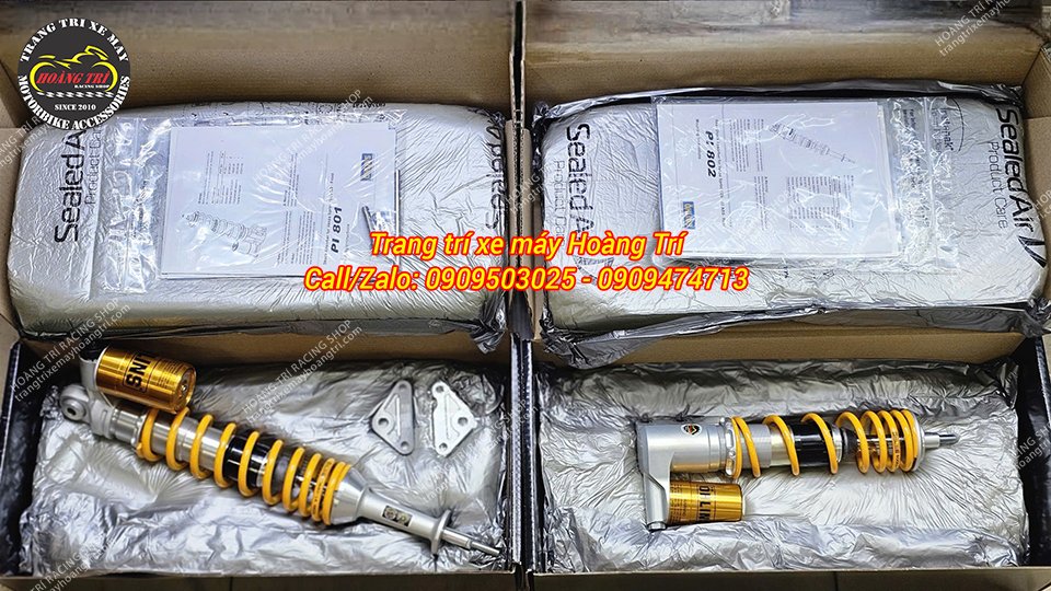 Thêm cặp phuộc trước sau Ohlins chính hãng cho xe Vespa