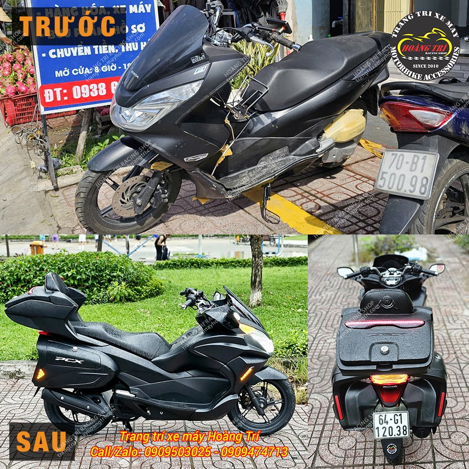 So sánh trước và sau khi nâng cấp, tân trang xe PCX 2014 tại Hoàng Trí Shop