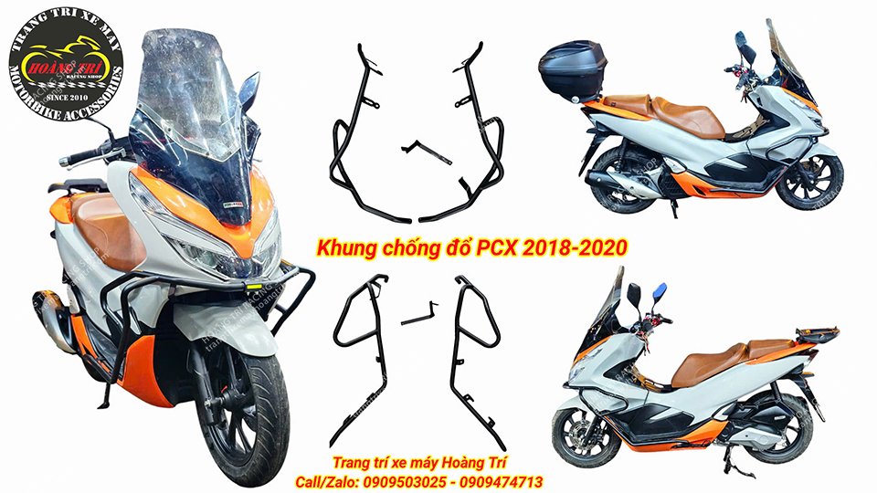 Khung chống đổ HTR trang bị cho các dòng xe PCX 2018 - PCX 2020