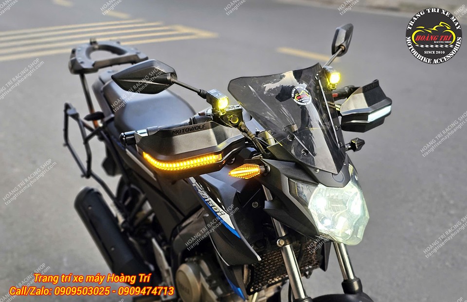 Trải nghiệm ngay bảo vệ tay lái MotoWolf cho xế cưng của bạn tại Hoàng Trí Shop