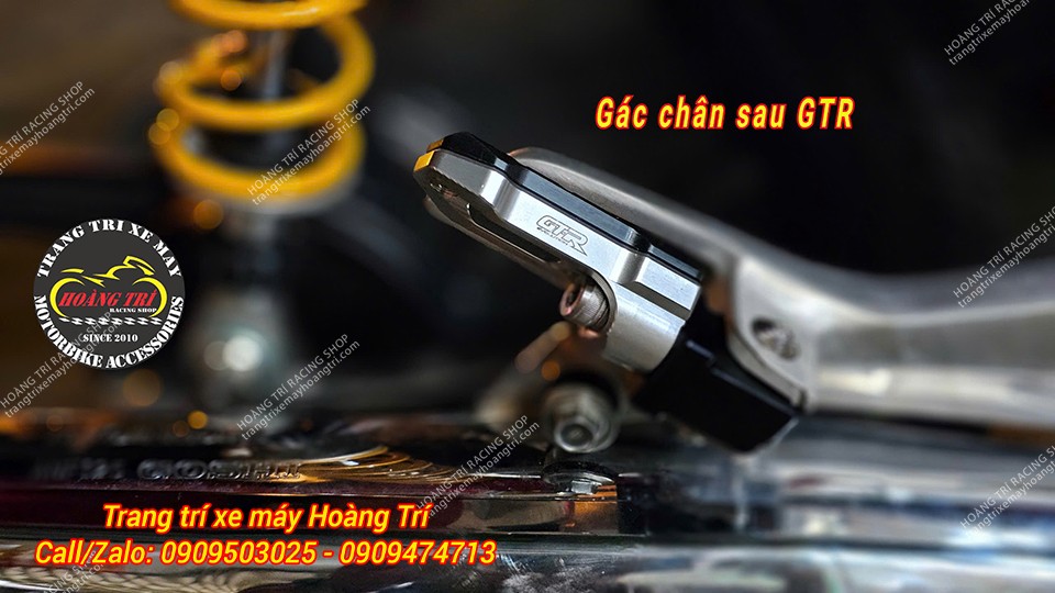 Trên gác chân được khắc laser thương hiệu GTR rất đẳng cấp