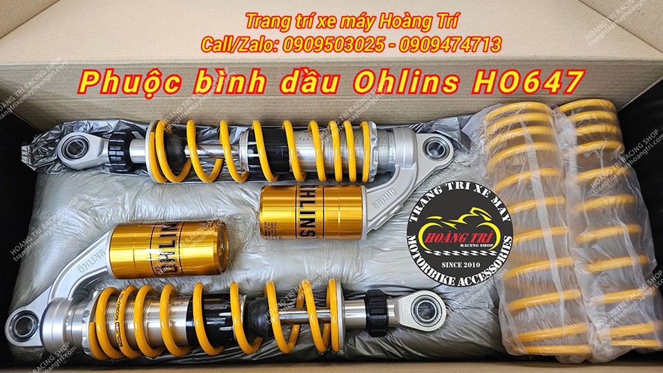 Phuộc Ohlins HO647 đã chuẩn bị sẵn sàng thay thế cho phuộc sau xe Future Neo