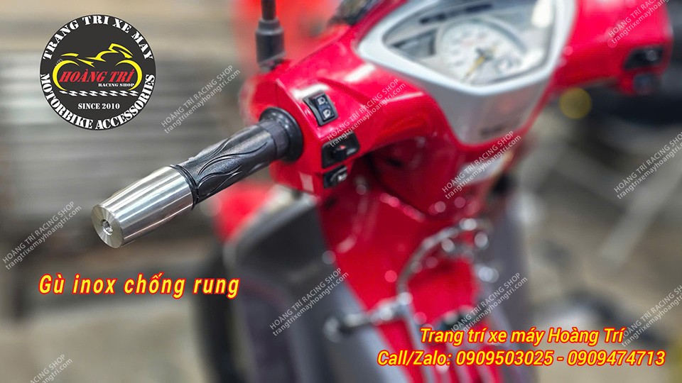 Gù inox chống rung tạo nên tay lái dài hơn đẳng cấp hơn