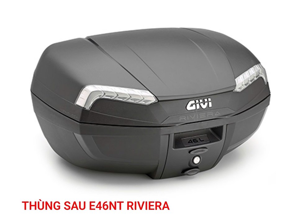 Cận cảnh thùng sau E46NT RIVIERA với dung tích 46 lít