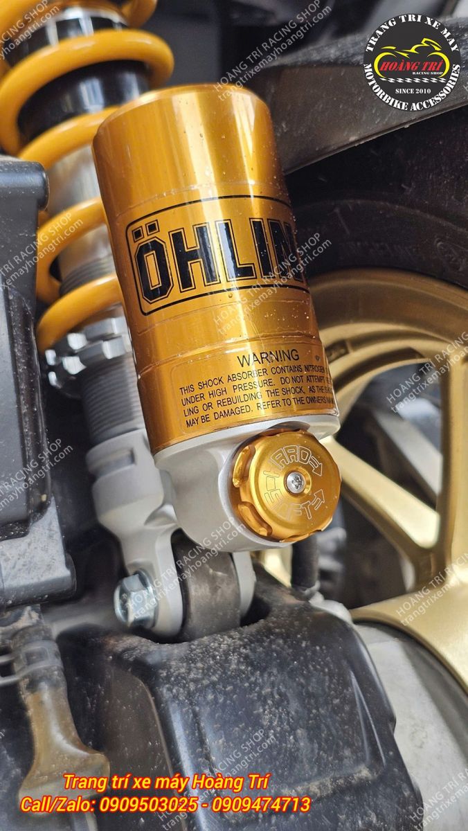 Phuộc Ohlins HO110023 được trang bị bình dầu giúp tăng trải nghiệm nhún