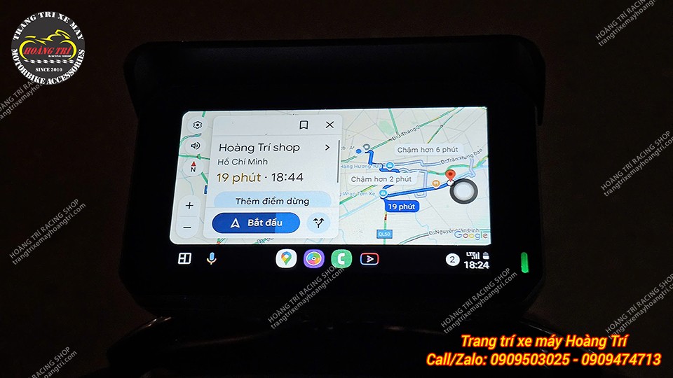 Điều hướng chỉ đường bằng Google Maps trên màn hình