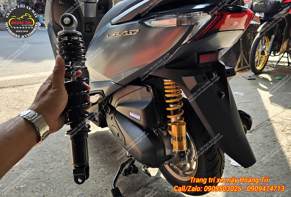 Phuộc zin Lead 2025 bị áp đảo bởi cây phuộc Ohlins chính hãng