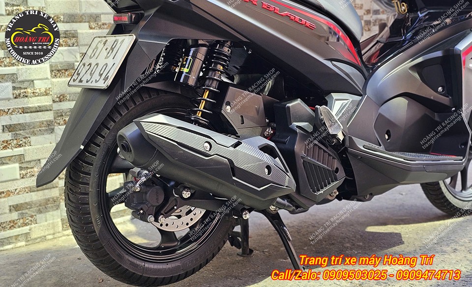 Để dàn chân sau thêm nổi bật anh khách lựa chọn cặp phuộc sau Racing Boy ti phuộc vàng