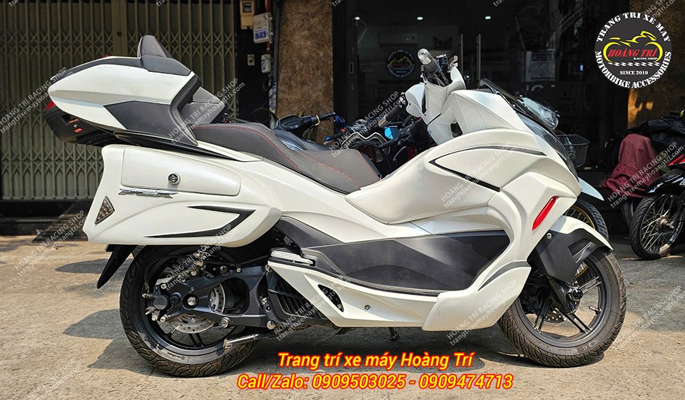 Hình ảnh PCX 2014 trước lúc lắp pô sau khi đã hoàn thiện các bước độ phong cách Goldwing