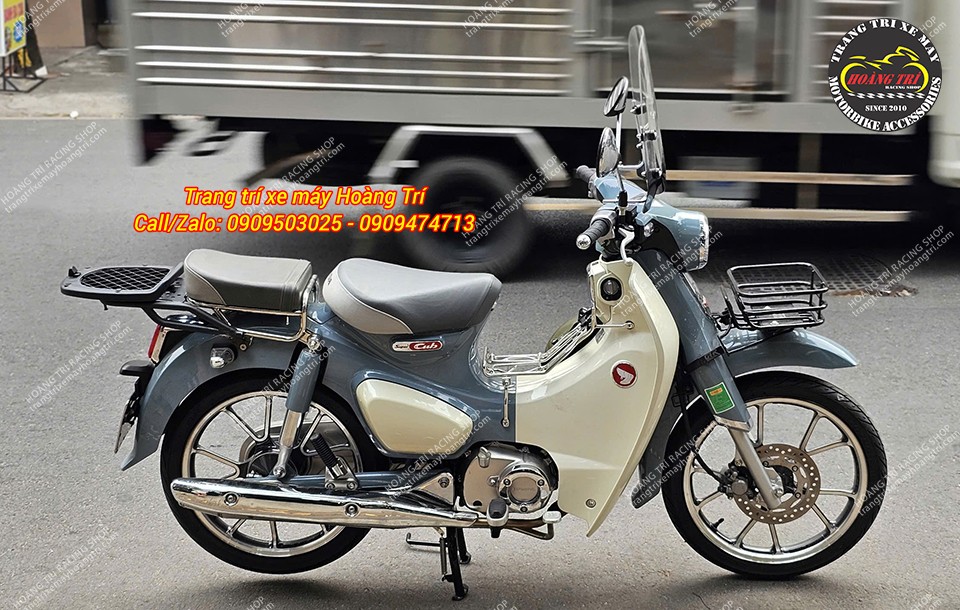 Baga sau gắn thêm không làm ảnh hưởng đến yên sau của xe Super Cub