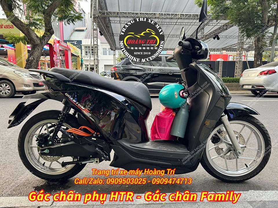 Tổng thể xe Dat Bike Quantum thêm tiện ích với gác chân phụ HTR