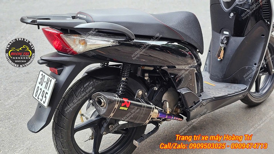 Ngoại hình, phong cách và chất âm thay đổi rõ rệt khi nâng cấp pô Akrapovic carbon