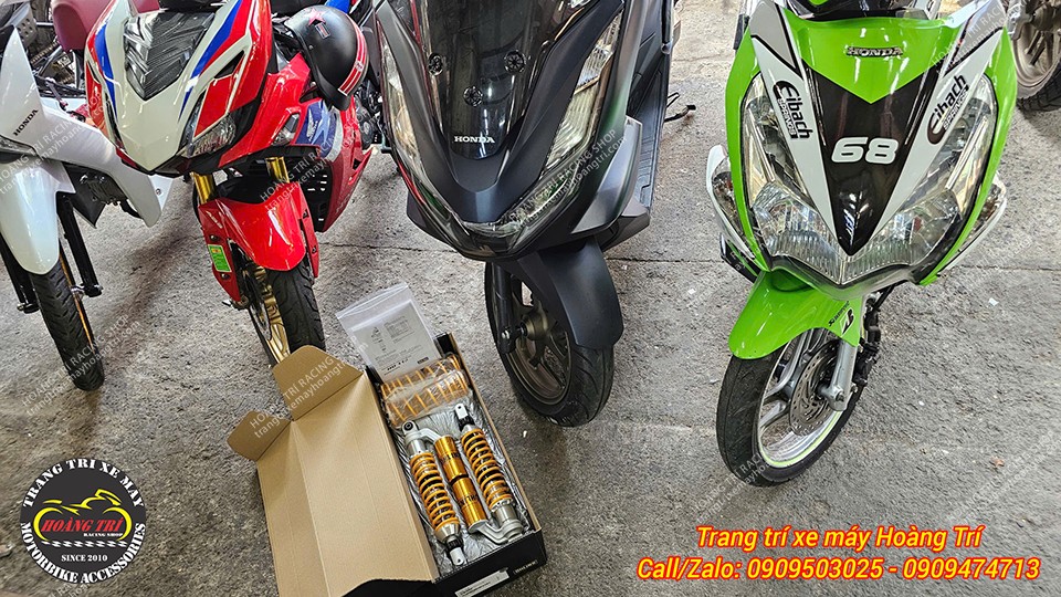 Đầu năm may mắn được anh khách ủng hộ cặp phuộc Ohlins chính hãng