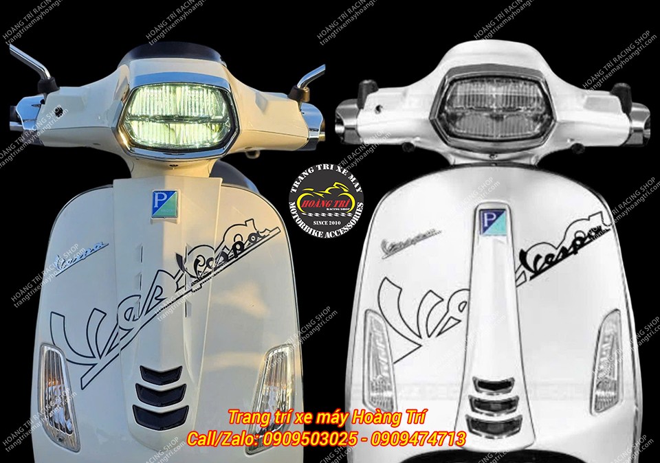 So kè 2 chiếc Vespa LX (Trái) - Vespa Sprint (Phải)