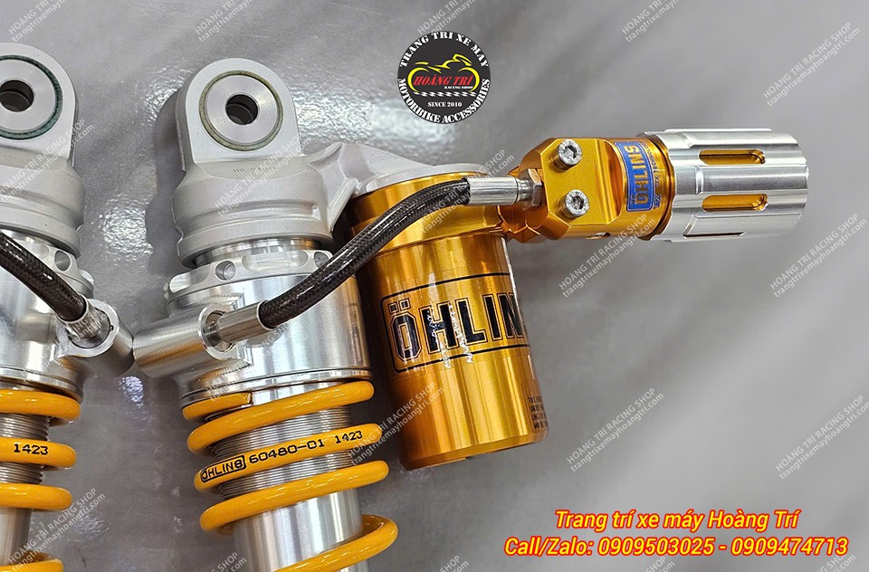 Sau khi đã được lắp đặt lên phuộc Ohlins HO945 cho xe ADV 160