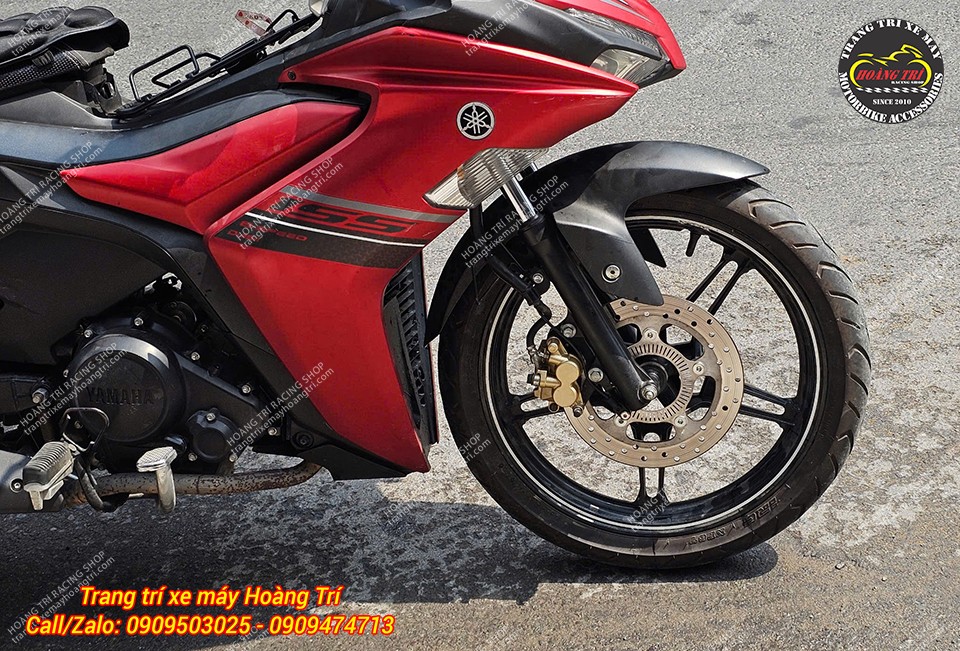 Vành xung ABS được trang bị trên đĩa trước của xe