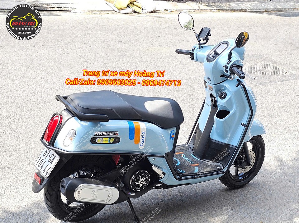 Sản phẩm được lắp đặt tại vị trí chân kính của xe Fazzio 125