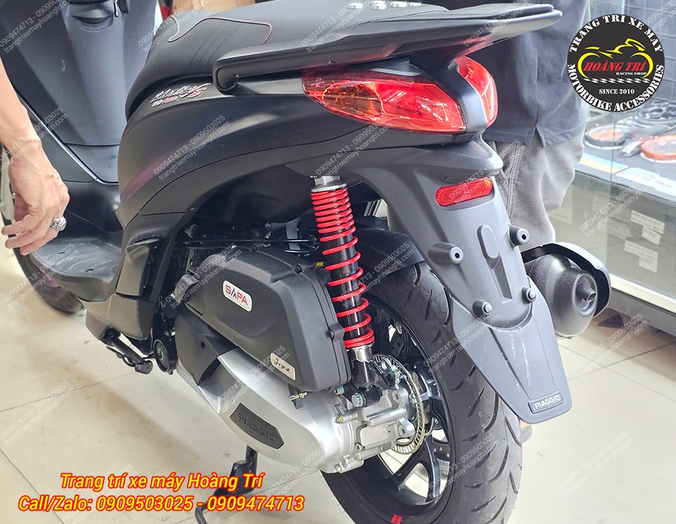 Thiết kế của phuộc zin đơn giản, hiệu suất giảm chấn chỉ ở mức cơ bản