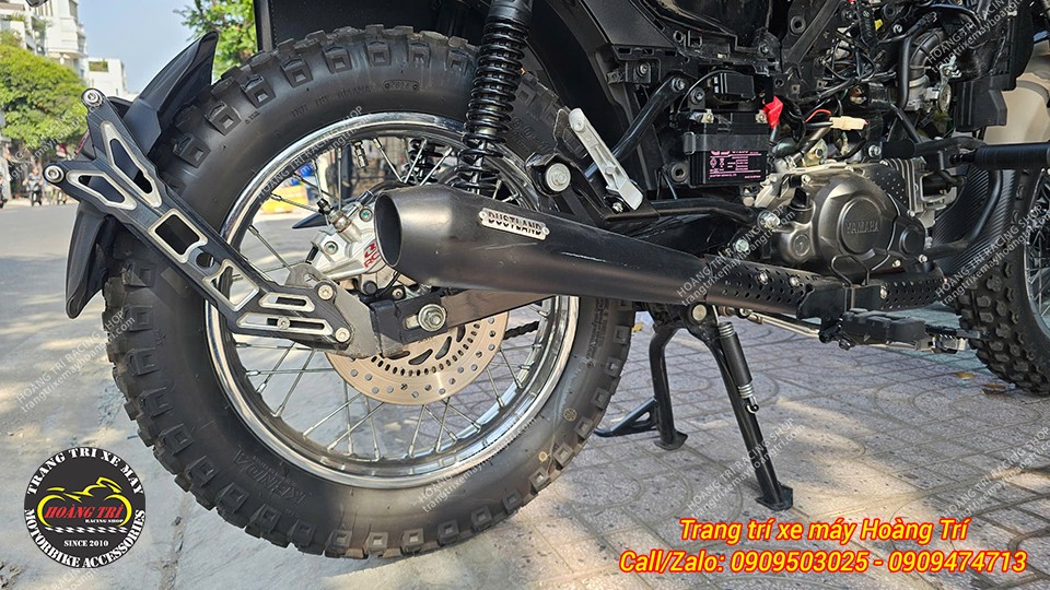 Anh khách nâng cấp phanh đĩa sau trước khi nâng cấp phanh ABS