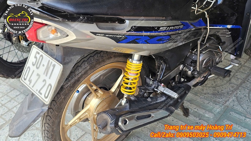 Tông vàng nổi bật giúp tạo điểm nhấn tinh tế cho xe