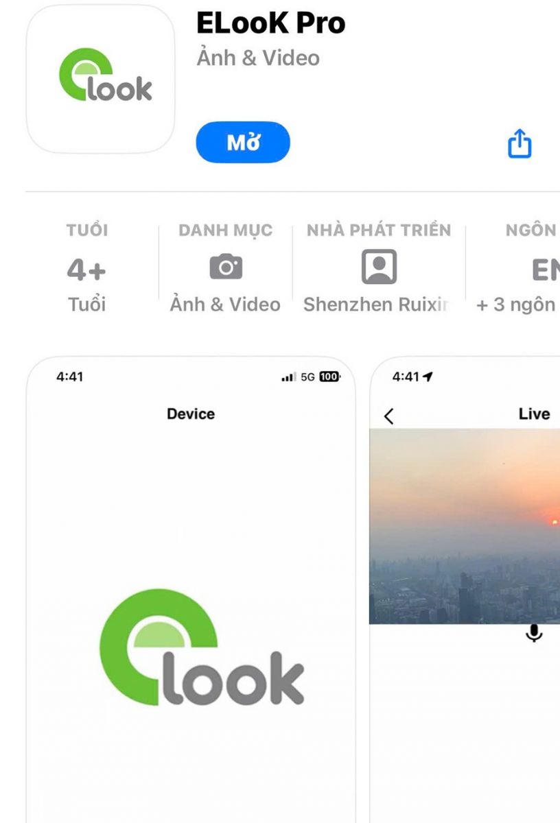 Tải ngay ứng dụng ELook PRO để liên kết với màn hình ELook