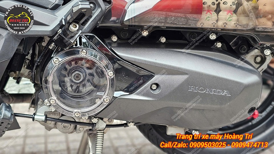 Airblade 160 vừa được nâng cấp với ốp lốc nồi trong suốt vô cùng đặc biệt