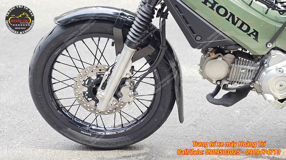Thiết kế bánh căm giúp xe chắc chắn và êm ái hơn khi đi đường xấu