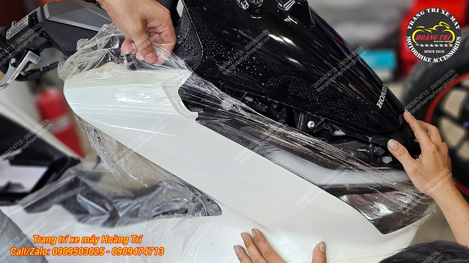 Một vị trí khác trên xe cũng đã hoàn tất dán PPF.