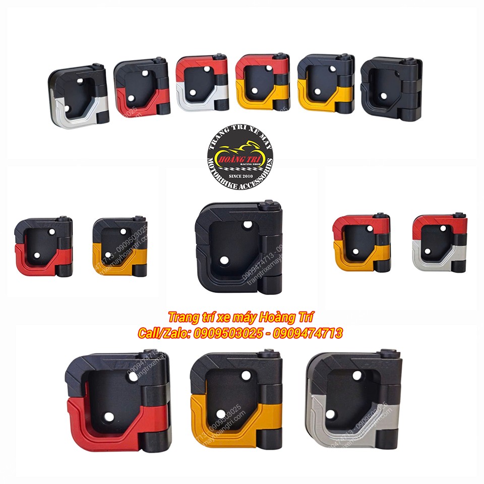 Móc treo đồ cho xe PCX được làm từ nhôm CNC, có nhiều màu sắc để anh em lựa chọn