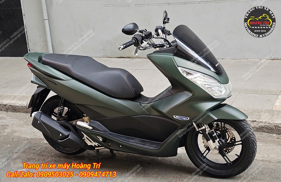Chiếc PCX 2017 được làm mới với gói nâng cấp tân trang và phuộc trước Kingham