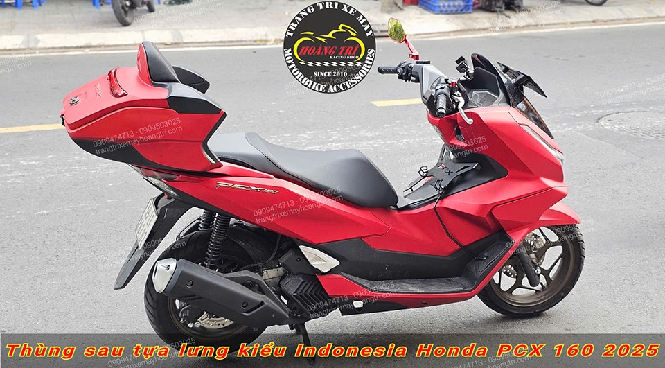Sự tương đồng về màu sắc của thùng và xe tạo nên một điểm nhấn khác biệt
