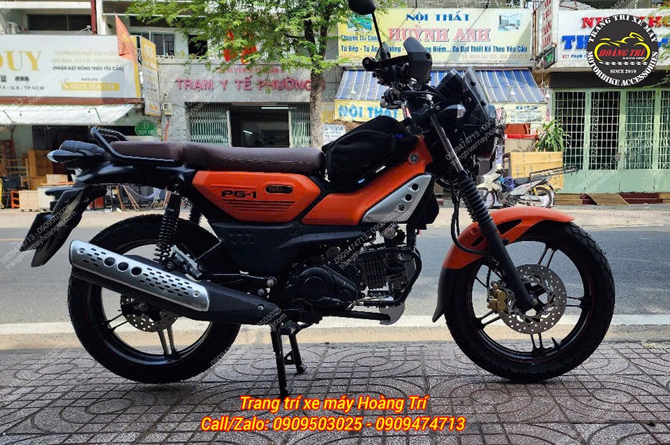 Tổng thể chiếc PG-1 sau khi hoàn thiện bộ mâm trước sau cùng với nâng cấp đĩa sau