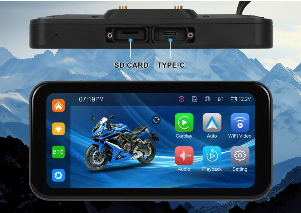 MT02 sử dụng thẻ nhớ để ghi lại hành trình và được cấp nguồn qua cổng Type-C