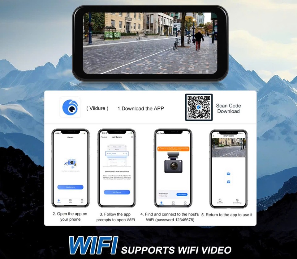 Có khả năng xem hình ảnh trực tiếp qua Wifi giống như một camera giám sát
