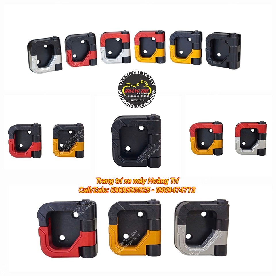 Móc treo đồ nhôm CNC HTR có nhiều màu sắc cho anh em lựa chọn và trải nghiệm.