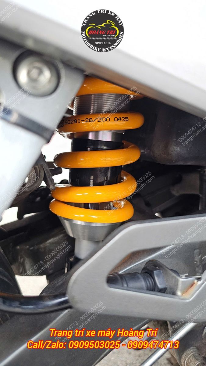 Ohlins Su719 đã được lắp hoàn chỉnh lên xe Xì Po